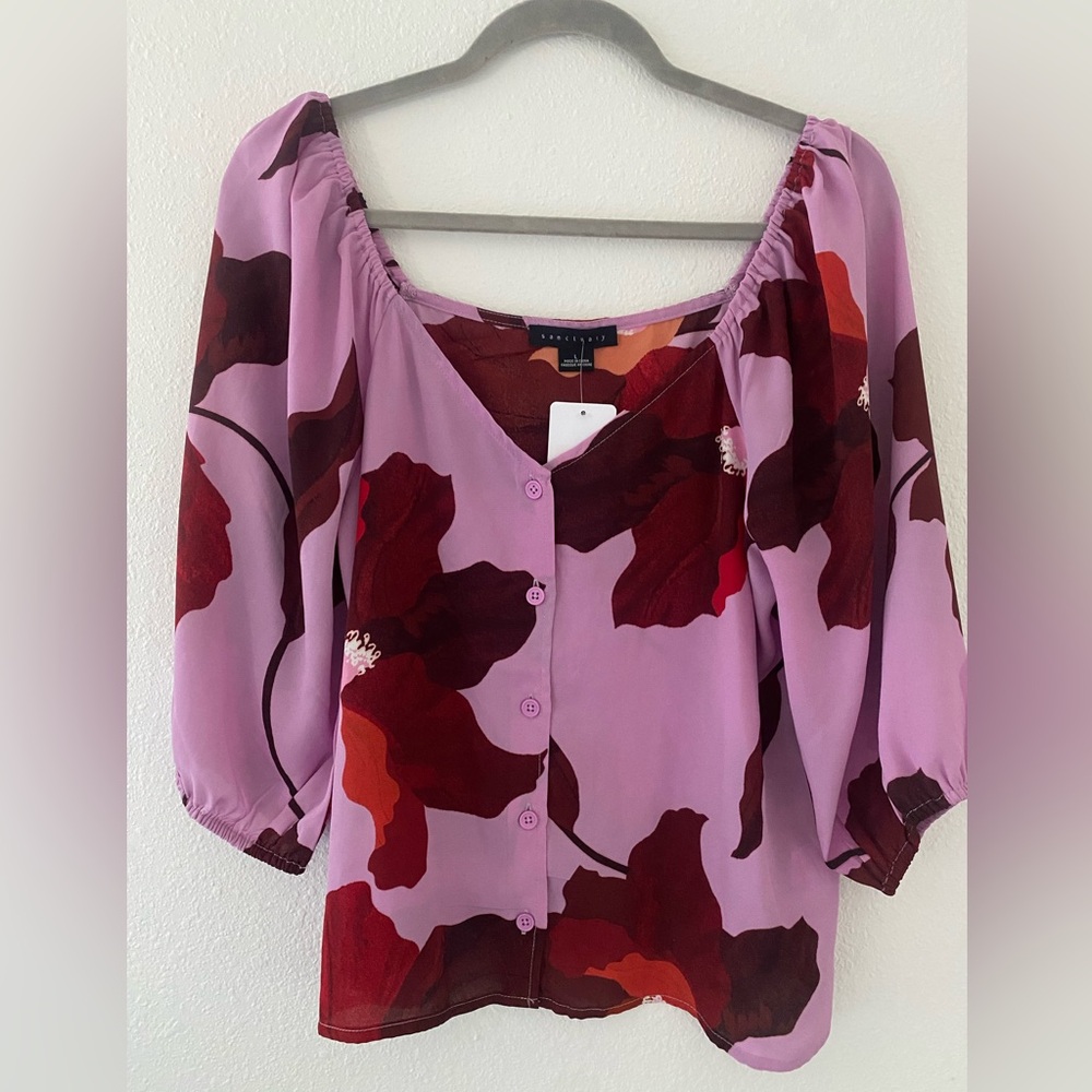Sanctuary | Daily Button Front Blouse | Enchanted | NWT